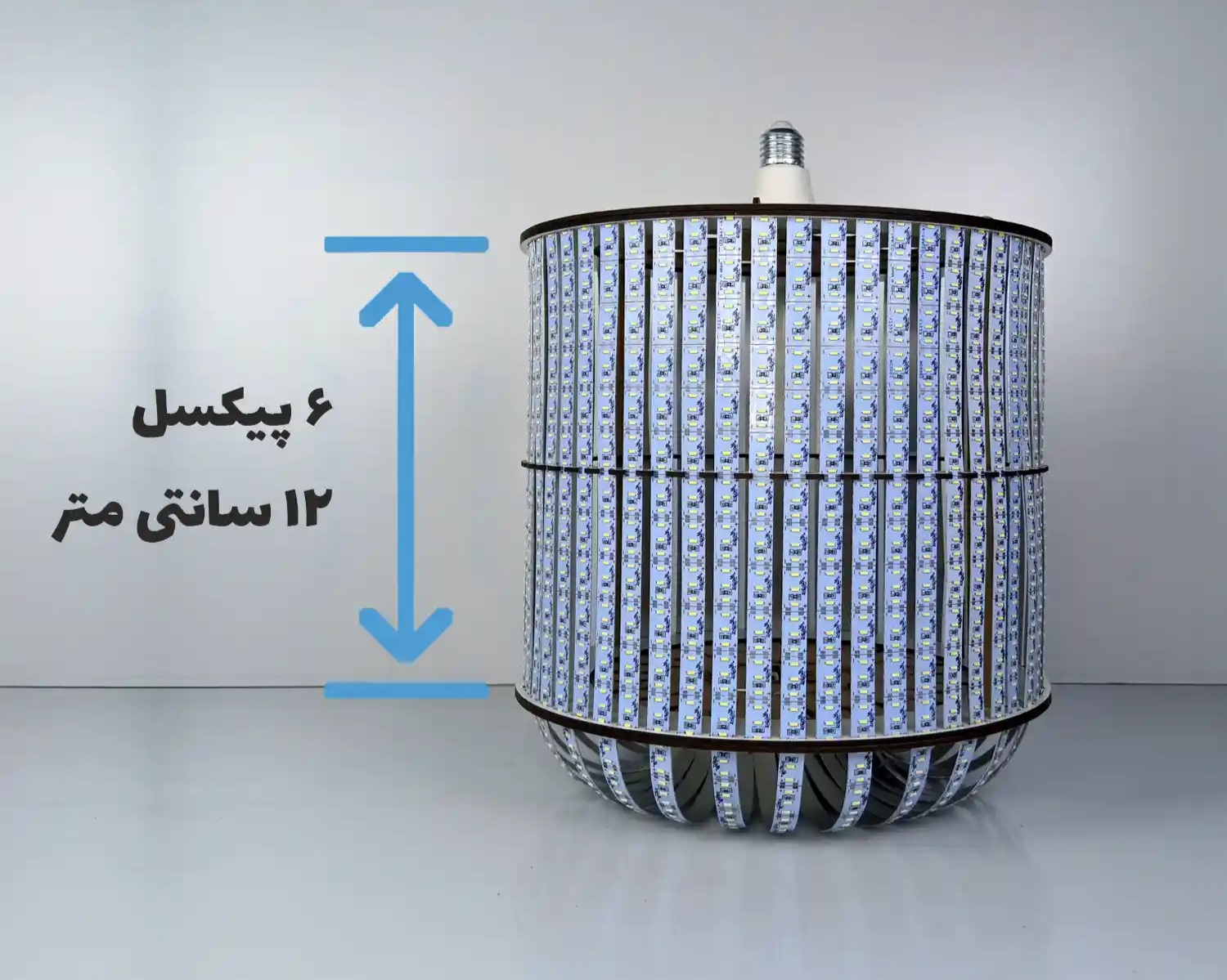 چراغ دستساز led مدل استوانه ای زیر خورشیدی